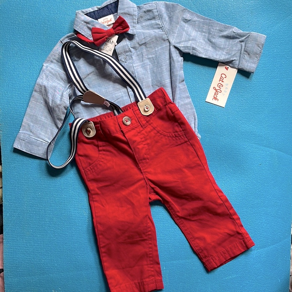Cat & Jack 3 pieces set, 3-6 mos